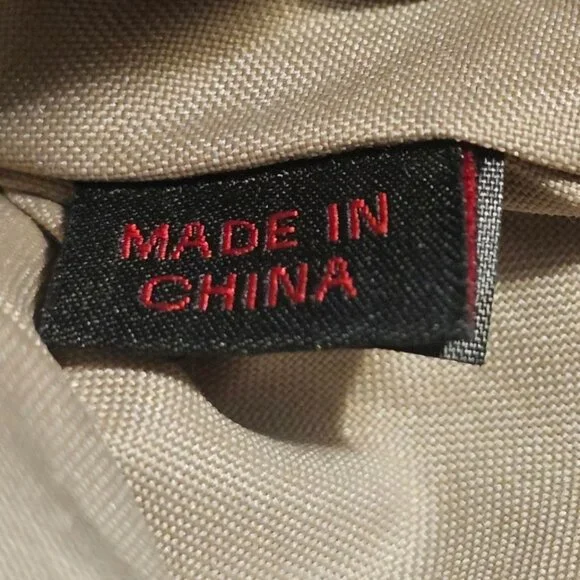 Tumi Beige Canvas & Brown Leather Tote Bag With Rear Zip Pocket And Handles - Picture 8 of 11